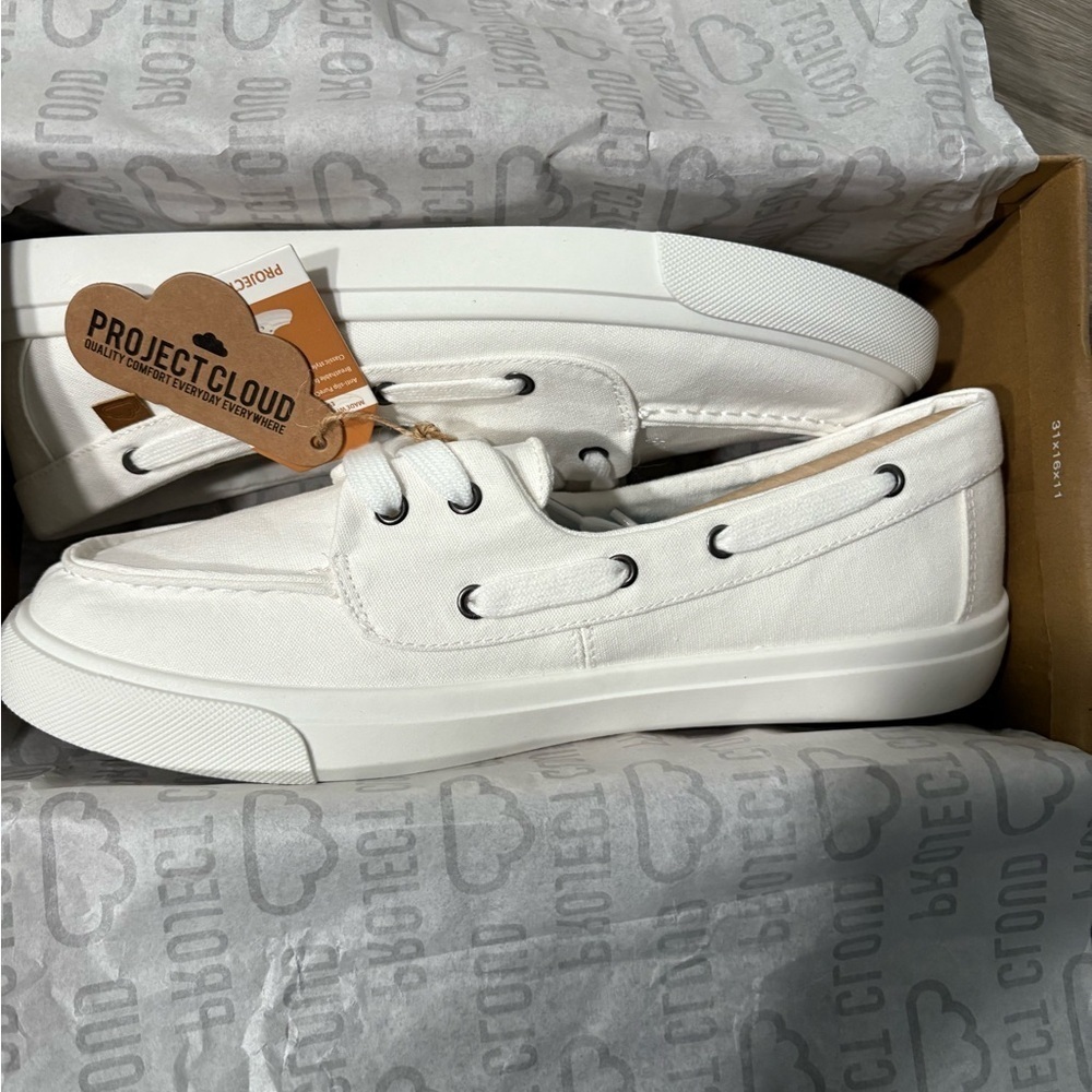 Project Cloud Seasalt Men’s Boat Shoes. size 10